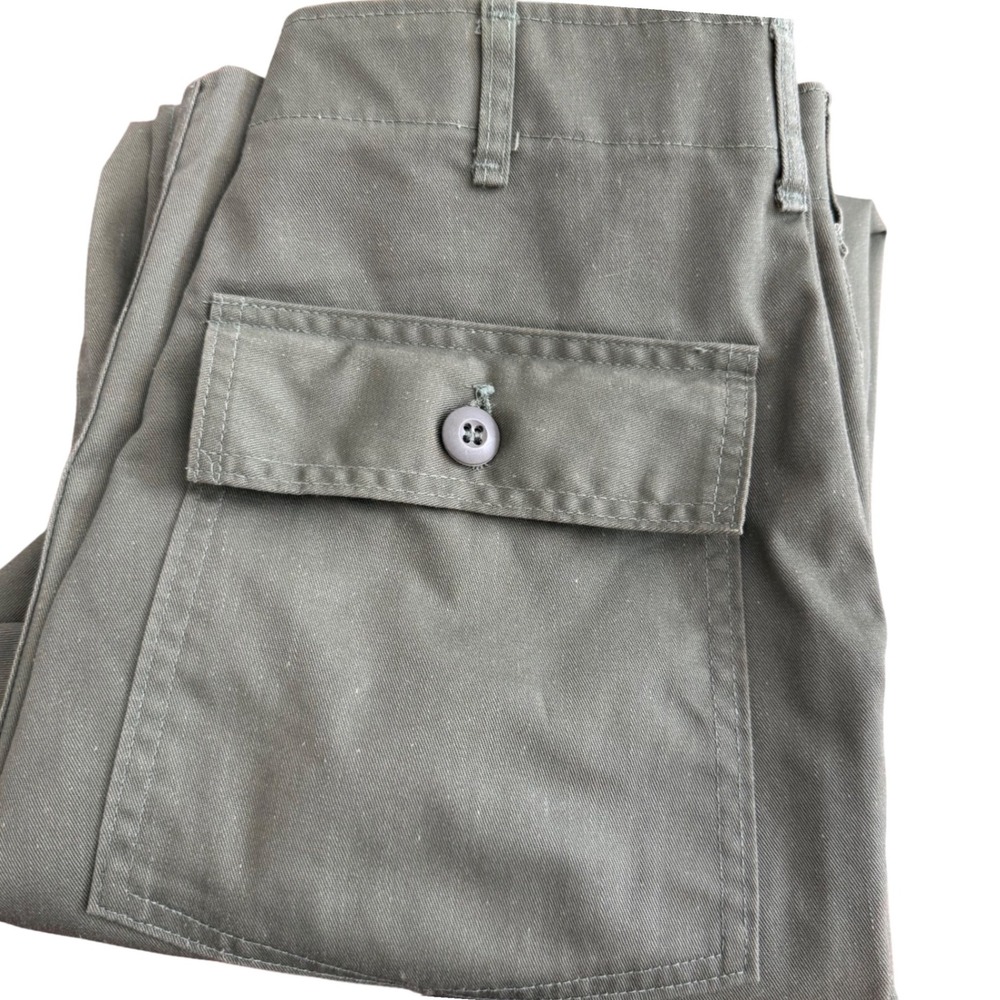 Vintage Military Utility Trousers OG 507 Polyester‎ Blend Green Men 30x33(28x31)